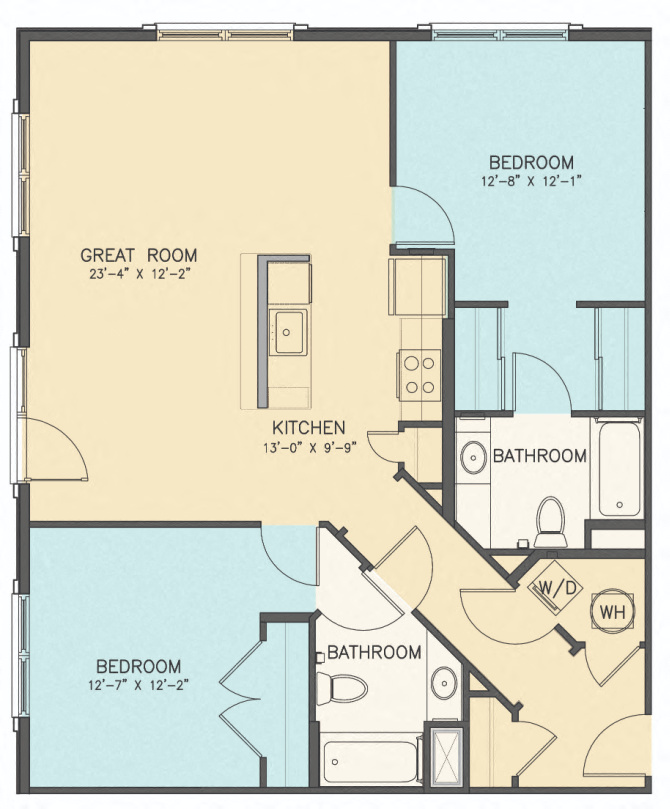 Chapman 2D1 1100 Encore Floor Plan